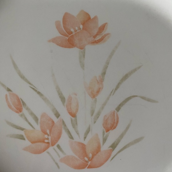 1 Corelle Peach Floral Serving Platter 12”x 10” - Picture 11 of 11